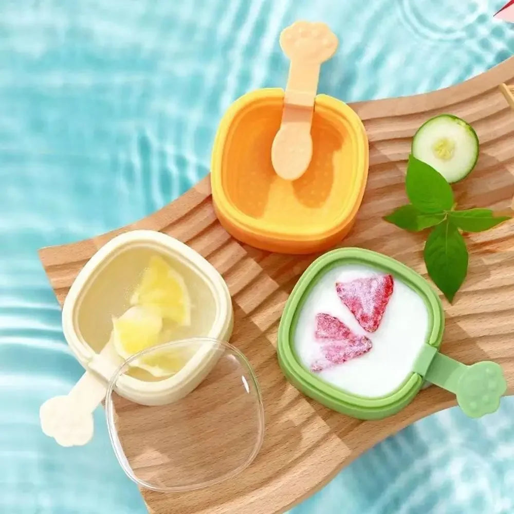 Ice Cream Mold Portable Ice-Pop Making Mould Homemade Popsicle Multipurpose Quick Frozen Ice Grid Mini Popsicle Mold