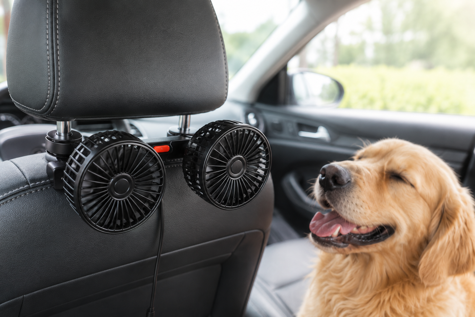 Ventilador de Coche para Mascotas