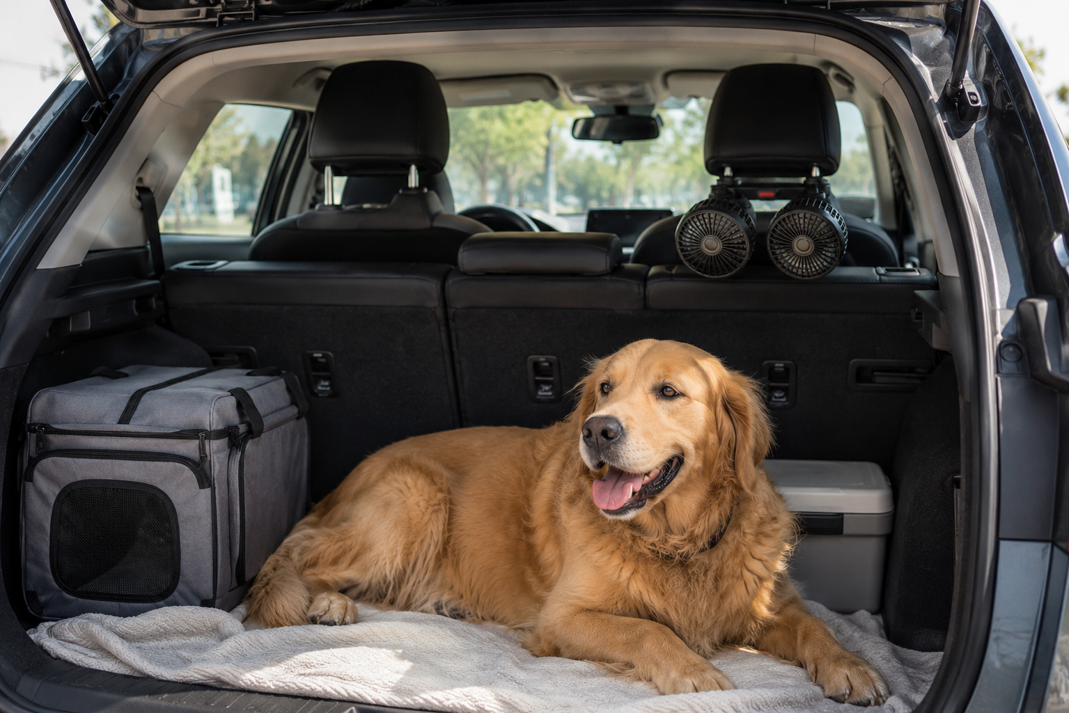 Ventilador de Coche para Mascotas