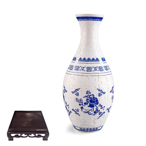 3D Puzzle Vase Porcelain Design Panda Flower Pot Plastic Home Decoration Waterproof Creative Birthday Gifts Kids Boys Girls Toys